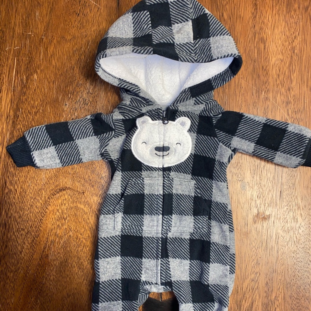 Buffalo Check Fleece Jumpsuit